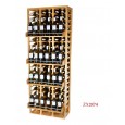 Botellero estantería de 210/68/38-42 cm fondo para 24 marcas y 120 botellas - EX2074