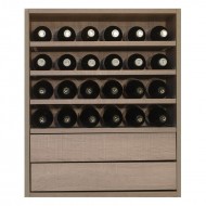 Organizador de vino con baldas y cajones extraíbles-EX7242 Serie Malbec -f