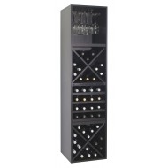 Cubo botellero para 60 botellas vino y copas-Serie Merlot EX8421