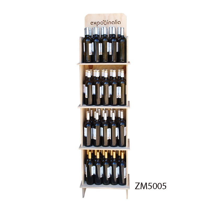 Expositor PRO personalizable para vinos y gourmet 80 botellas-CM5005
