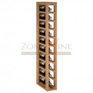 Botellero modular para 10 botellas de vino en madera de pino teñido color roble - foto 2