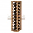Botellero modular para 20 botellas de vino en madera de pino teñido color roble - foto 1