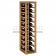 Botellero modular para 20 botellas de vino en madera de pino teñido color roble - foto 2