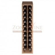 Botellero modular para 20 botellas de vino en madera maciza de roble - foto 3