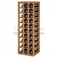 Botellero modular para 30 botellas de vino en madera de pino teñido color roble - foto 1