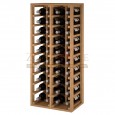 Botellero modular para 40 botellas de vino en madera de pino teñido color roble - foto 1