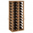 Botellero modular para 40 botellas de vino en madera de pino teñido color roble - foto 2