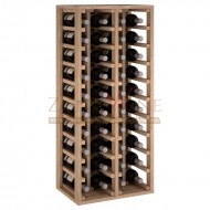 Botellero modular para 40 botellas de vino en madera maciza de roble - foto 2