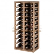 Botellero modular para 40 botellas de vino en madera maciza de roble - foto 1