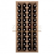 Botellero modular para 40 botellas de vino en madera maciza de roble - foto 3