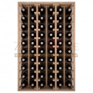 Botellero modular para 60 botellas de vino en madera maciza de roble - foto 3