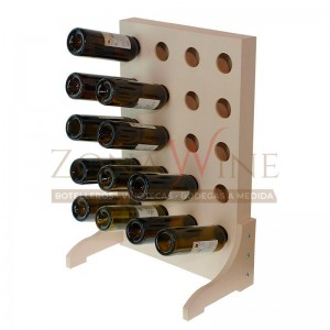 Botellero de madera para 20 botellas de vino o cava