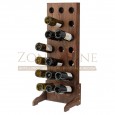 Botellero vino para 21 botellas en madera color nogal