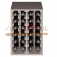 Botellero blanco apilable para 24 botellas casa o bodega-EW2014