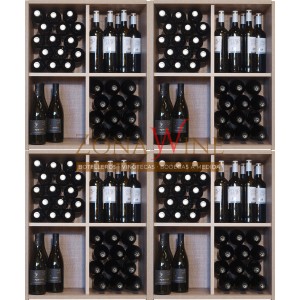 Estante de vino apilable de plástico de gran calidad negro Envase de 10 estantes de vino 