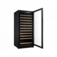 Nevera vinoteca para 110 botellas → Vinobox 110GC 1T | ZonaWine.com - vista frontal con la puerta abierta