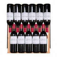 Vinoteca integrable para 168 botellas → Vinobox 168GC 2T Negro - estantería con botellas de vino