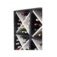 Aparador botellero cuádruple cubo 80 x 80 blanco y negro → EW 6416 - vista detalle