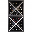 Cubo  Botellero doble en blanco y negro de la Serie Merlot para 32 botellas-EW6216