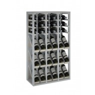 Botellero Expositor de 105 x 68 x 32 para 36 botellas y marcas de vino | EX2091-blanco
