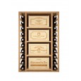 Botellero con estantes extraibles para 4 cajas de vino de 105/68/32 fondo - EX2547