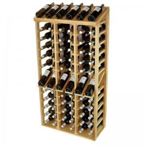 Botellero Expositor PRO| 72 botellas y 12 marcas de vino de 135x68x32 fondo - EX2068