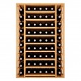 Botellero madera bandejas extraibles|65 botellas en 68x105x32 fondo|EX2540 roble
