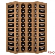 Botellero para rincón en madera de 105 x 63 x 63 Capacidad 40 botellas|EX2030