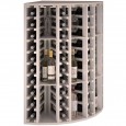 Botellero rincón para licores y vinos con soporte para copas de 105x63x63-EX2035-blanco L
