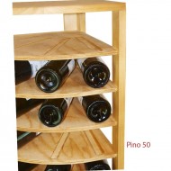 Botellero para rincón en madera para  50 Botellas de 105x44x44 - EX2036-detalle