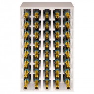 Botellero Magnum 40 botellas Vino y  Cava Combinable de 105x68x32 fondo - EX2062-blanco-l