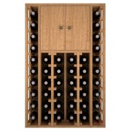 Armario Botellero vinos con puertas de 105/68/32 cm fondo para 44 botellas - EX2515-pino