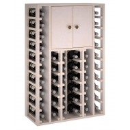 Armario Botellero vinos con puertas de 105/68/32 cm fondo para 44 botellas - EX2515-blanco