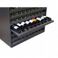 Botellero baldas extraibles en negro 108 botellas-EX8170 D