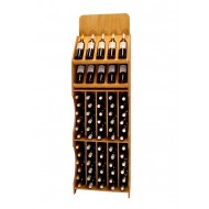 Expositor de vino PRO de 172 x 52 x 30 para 10 marcas de vino y 60 Botellas|CD5775-F