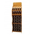 Expositor de vino PRO de 172 x 52 x 30 para 10 marcas de vino y 60 Botellas|CD5775-F