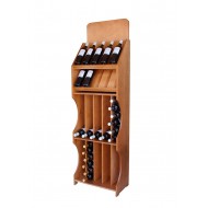 Expositor de vino PRO de 172 x 52 x 30 para 10 marcas de vino y 60 Botellas|CD5775-L