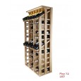 Expositor 12 marcas de vino con LED para 72 botellas de 140/68/32 de fondo - EX2268 - blanco