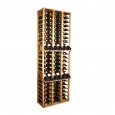 Botellero Expositor profesional 12 Marcas de vino 108 botellas en 210x68x32 fondo. EX2165-Lateral roble