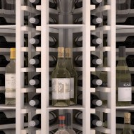 Botellero rincón para licores y vinos con soporte para copas de 105x63x63-EX2035-detalle blanco
