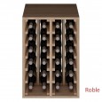 Botellero de 66/46/32 cm en madera de Roble para 24 botellas. 3